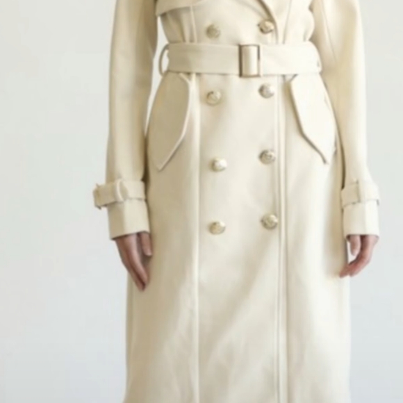 Stretch Woven Trench Coat - Picture 3 of 5